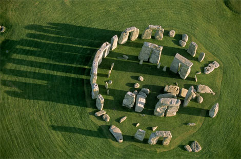 Aerial picture of Stonehenge