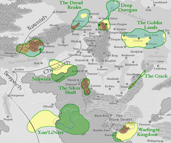 Rossak Underdark Kingdoms Map
