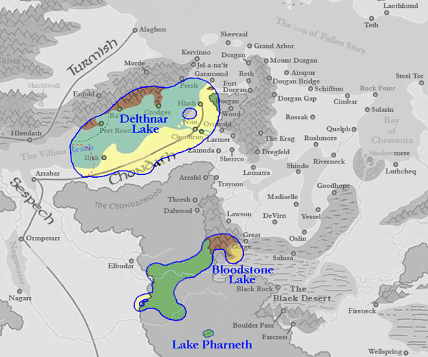 Rossak Underdark Lakes Map
