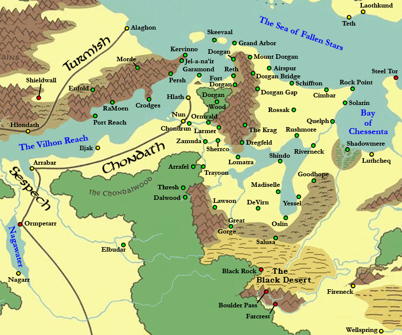 Regions of Rossak Map