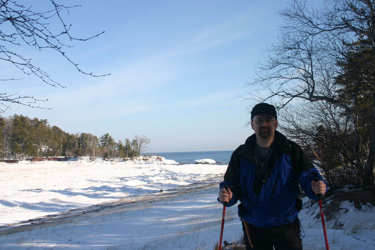 Me at Little Presque Isle Point.